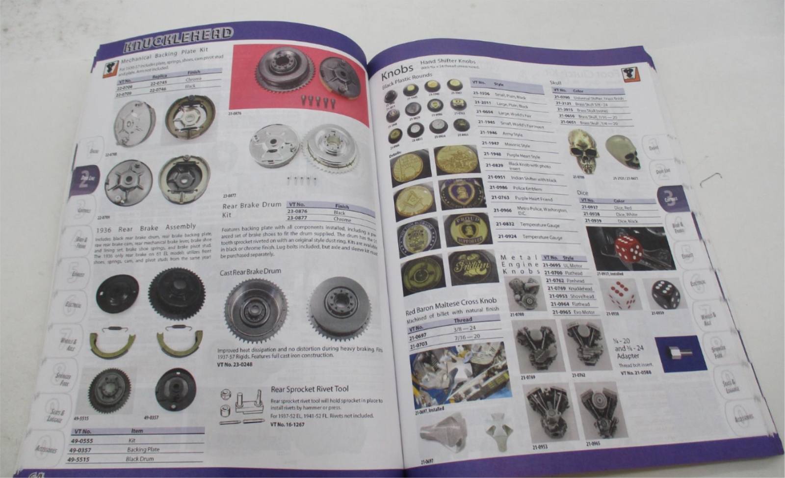 19361947 VTwin Harley Davidson Knucklehead Parts Dope Reference Guide