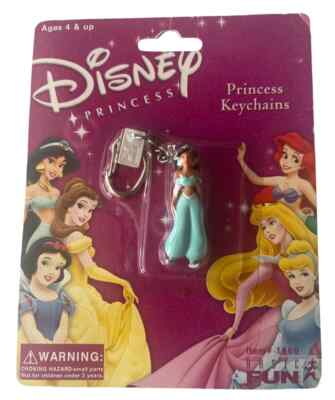 Basic Fun Disney Princess Jasmine Aladdin Collectible Abu Genie Jafar Keychain