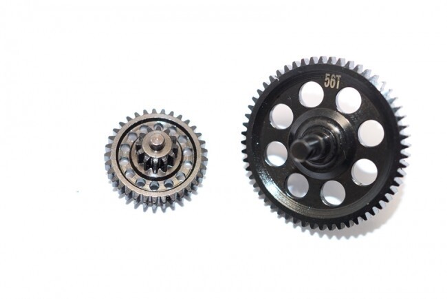 GPM SKXS56T1233 SPUR GEAR 56T & DOUBLE SPEED GEARS 1/14 THUNDER TIGER KAISER XS