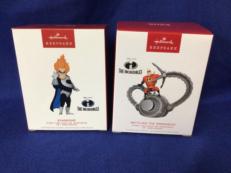 Hallmark Ornaments 2024 Incredibles Battling Omnidroid & Syndrome 20th annivers.