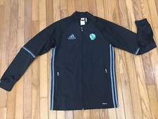 New Adidas Mens Black Full Zip Track Jacket sz SMALL