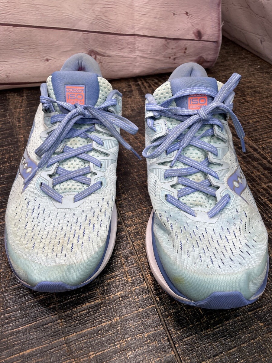 Saucony Womens Ride ISO Running Shoes Blue S10515-1 2019 Size 10