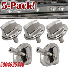 5 PACK For Frigidaire Range Cooktop Knob 5304504839 5304525746 Stove Knobs