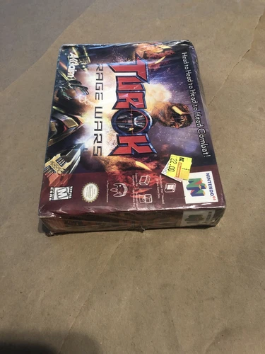 Turok: Rage Wars (Nintendo 64 N 64 BRAND NEW FACTORY SEALED Dented Box Rip Front