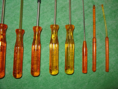 VTG 10000v ASSORTED SLOTTED + PHILLIPS MINI SCREWDRIVER 10 pc. GERMANY LOT 96 - Picture 4 of 6