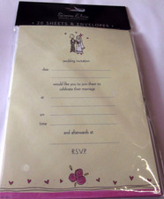 Wedding Invitations ......20 Sheets & Envelopes...By Simon Elvin