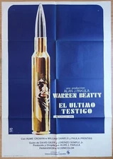 The Parallax View ORIGINAL Spanish '74 POSTER Warren Beatty Montalban unique art