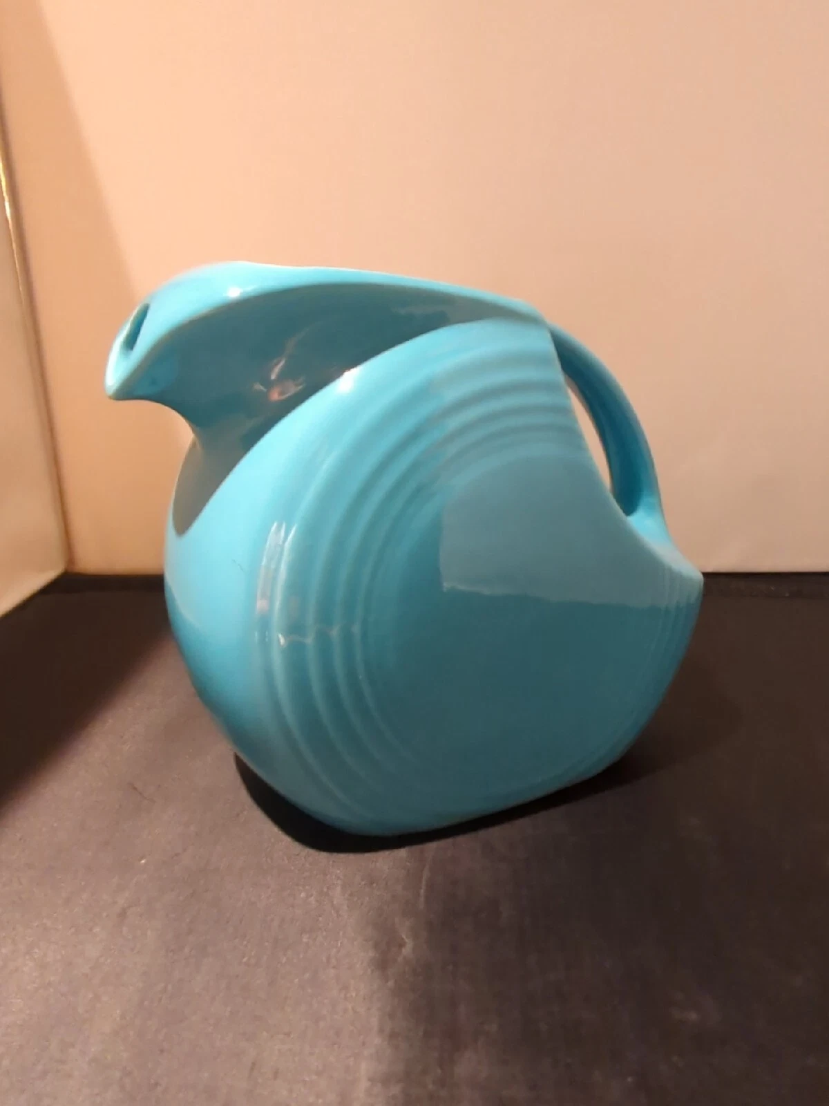 Fiestaware Turquoise Large Disc Water Pitcher