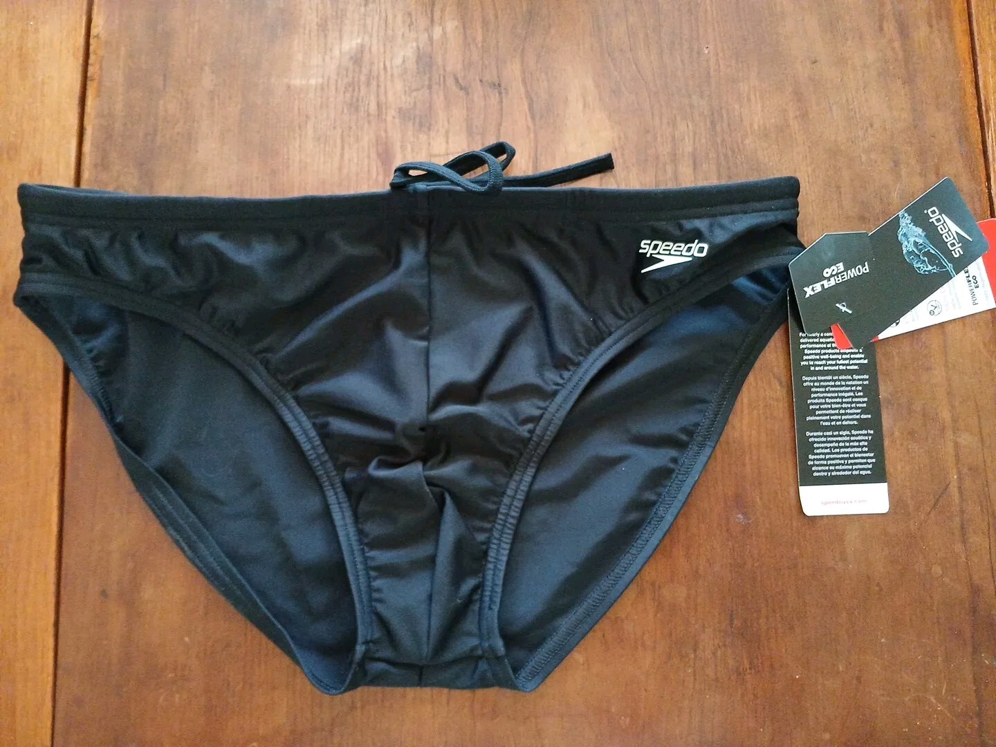 NWT Speedo Men's Swimsuit Brief Powerflex Eco Solid Adult Size 36 eBay