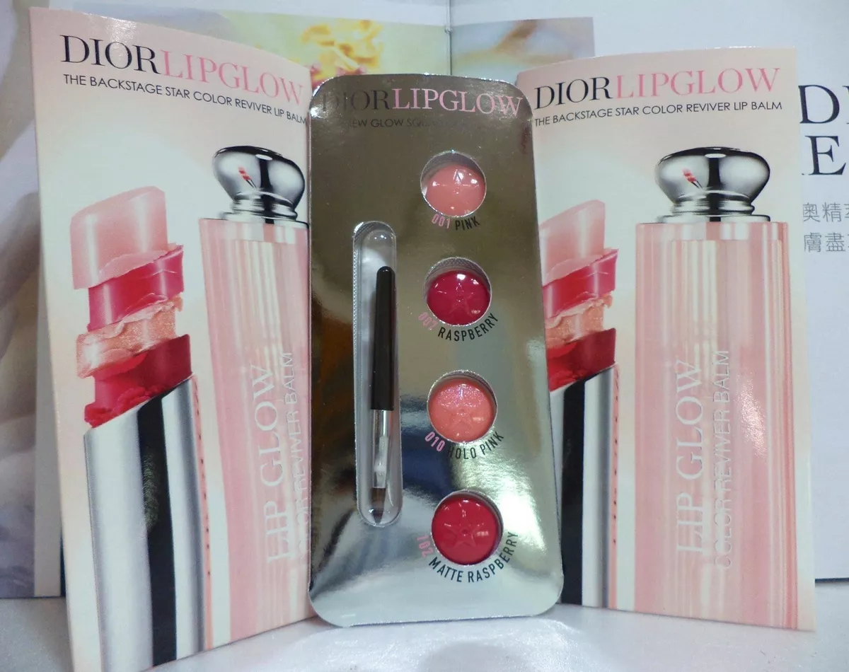 Dior Addict Lip Glow Color-Awakening Lip Balm 4 Colors Trial Card w mini  Brush | eBay