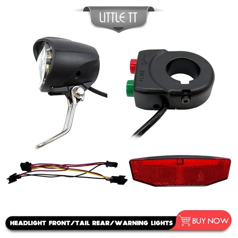 Durable Ebike Headlight Aluminum Alloy LED Brake Lamp Kit Light eBay