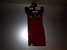 NEW Under Armor Soccer Socks Color Cardinal Size 8.5-13 Mens/ 10-14 Womens