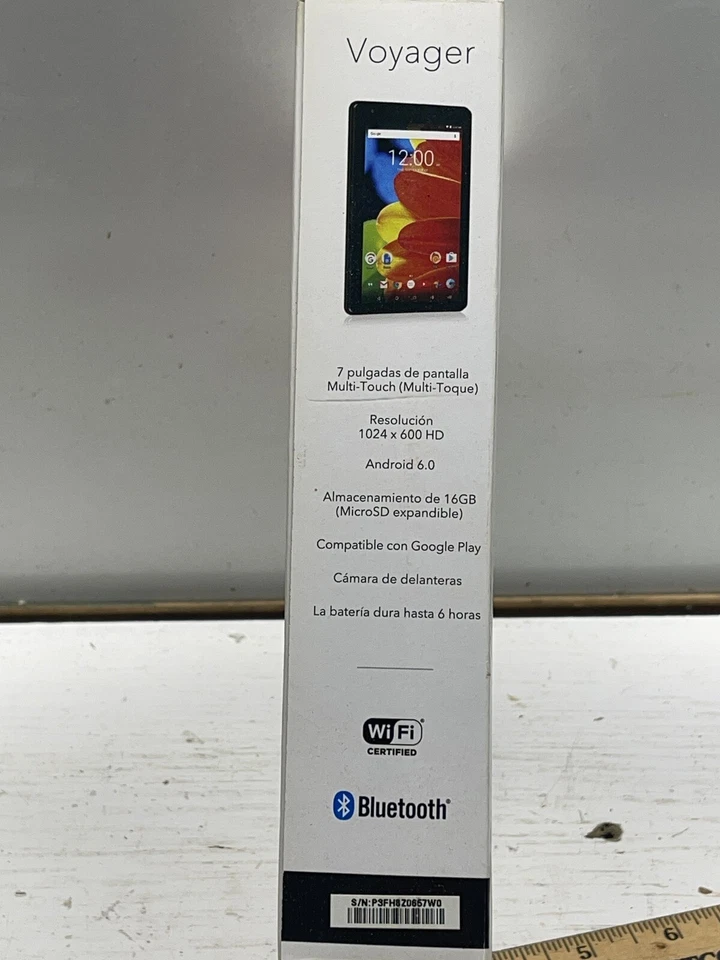 RCA Voyager 7" Black Tablet 16GB 4 Core Android 6.0 RCT6873W42 Front Camera - Image 3 of 4