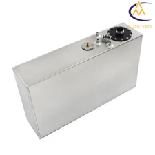 17 Gallon 64L Top-feed Aluminum Race Drift Fuel Cell Tank Level Sender Silver