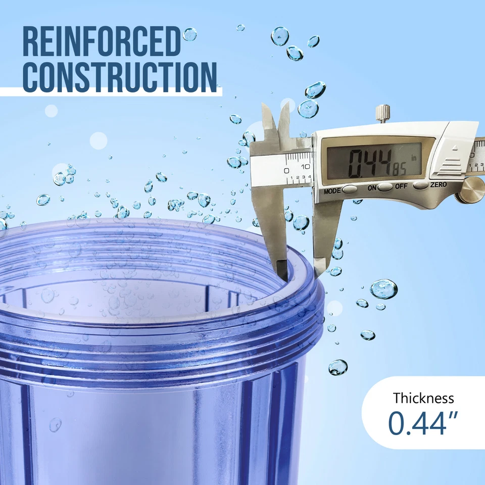 High Capacity Transparent Whole House Water Filter System Granular Carbon Filter - Image 4 of 4