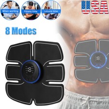 Abdominal Exercise Muscle Stimulator Belt Toning Trainer Belly Waist Trainer US