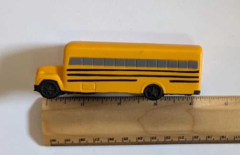 全新 校车 应力球 缓解器 泡沫 软人偶 4.1/4 英寸 司机 教师礼物 — 第 3/4 张图片