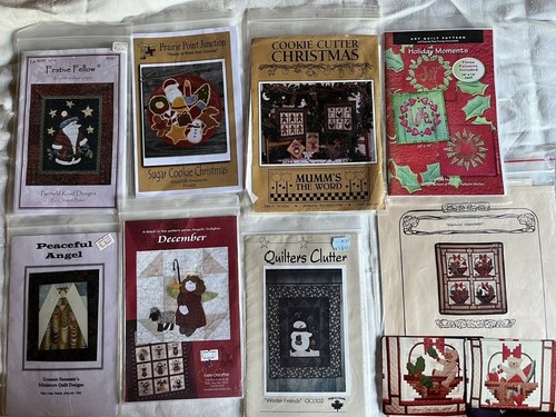 VINTAGE QUILT PATTERNS LOT ALL CHRISTMAS MIX & MATCH SEWING, PIECING, APPLIQUE - Picture 1 of 8