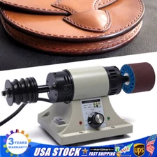 Electric Leather Edge Polishing Grinding Burnishing Machine Leather Tool 8000RPM