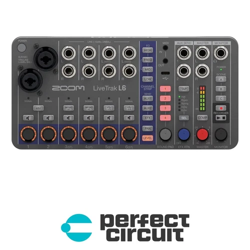 Zoom LiveTrak L6 Portable Mixer + Recorder PRO AUDIO - DEMO - PERFECT CIRCUIT