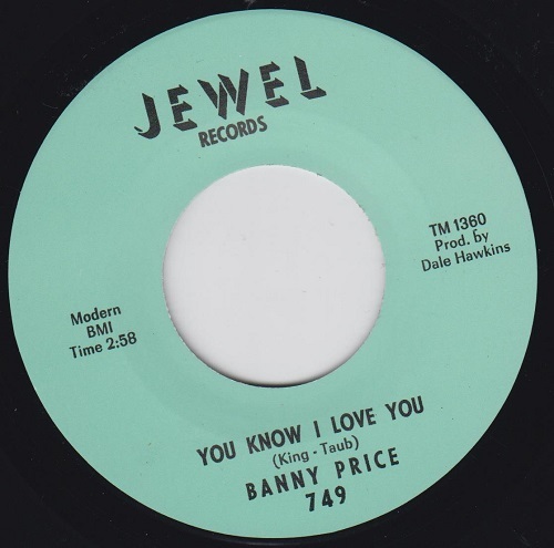 BANNY PRICE You Love Me Pretty Baby JEWEL 7" Re. Dynamic 1965 R&B Shaker HEAR - Picture 2 of 4