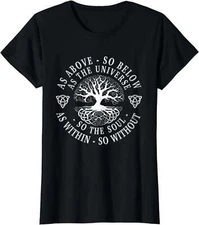 shirt men women As above so below