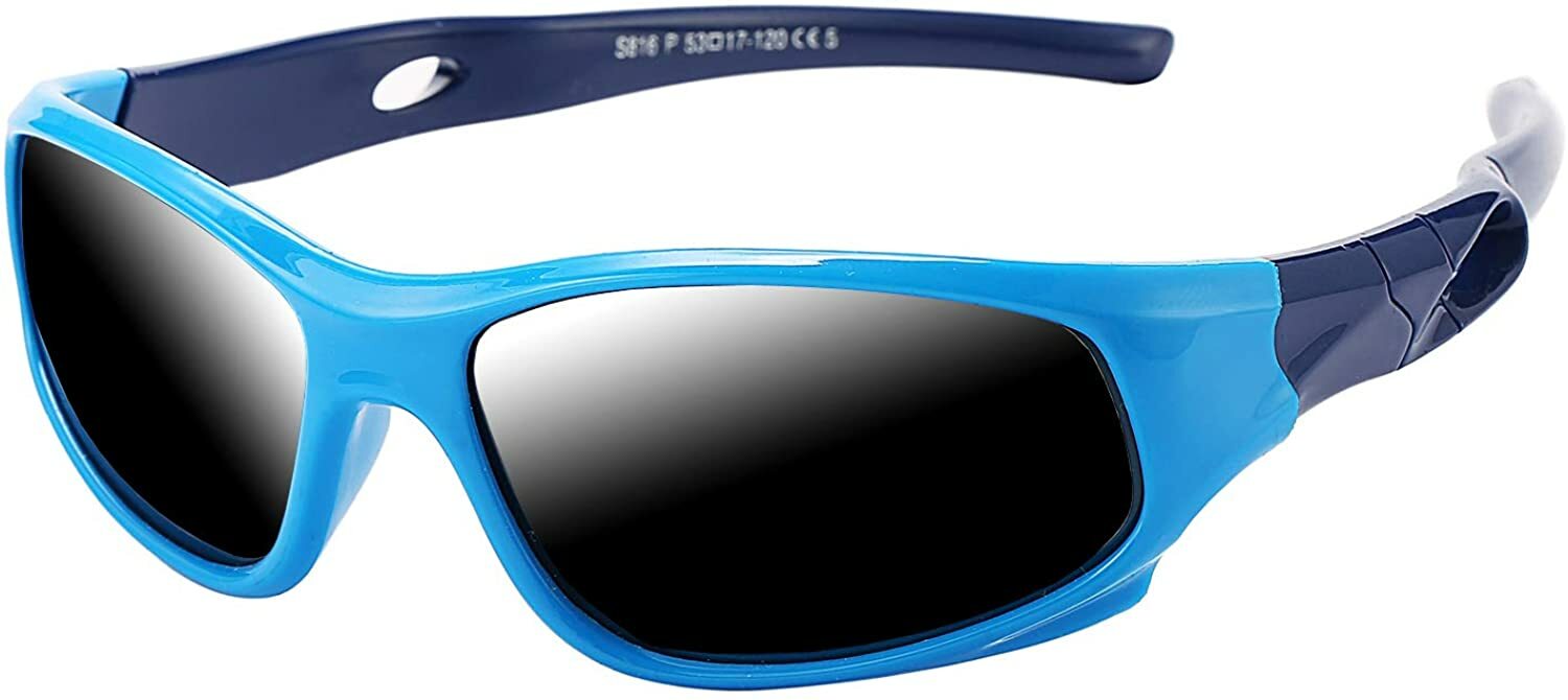ATTCL TR90 Unbreakable Polarized Sport Kids Sunglasses For Boys Girls Age 3-10 Child