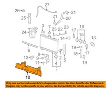 GM OEM 10-11 Camaro Cooling Radiator Components-Air Duct 92233110