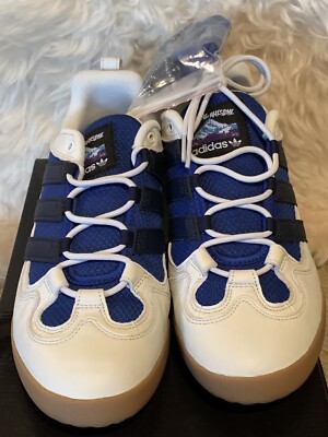 Size 11.5 ADIDAS FA Experiment 1 F.....g Awesome White/Blue/Black Xtra Laces