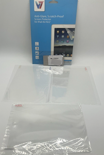 V7 Anti-Glare Anti-Fingerprint Screen Protector for Apple iPad/iPad Air 3PK NEW - 第 1/5 張圖片