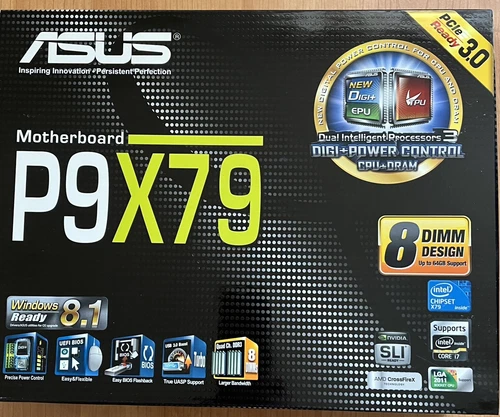 ASUS P9X79 + CPU INTEL XEON E5-1650V2 + support NVME - BUNDLE  (Lire SVP)