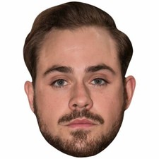 Dacre Montgomery Beard Celebrity Mask, Flat Card Face