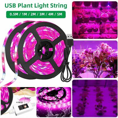 LED Waterproof Grow Light Strip Full Spectrum Lamp for Indoor Plant Veg Flower