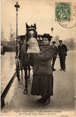 CPA PARIS Les femmes cocher Mme CHARNIER TRANSPORT (1244997)