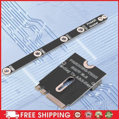 M.2 A+E To NVME SSD Adapter PCI-E 4.0 Adapter M2 WIFI Interface