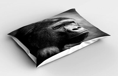 Kopfkissenbezug Flauschig Modern Chic Kissen Gorilla Close up Orangutan Portrait