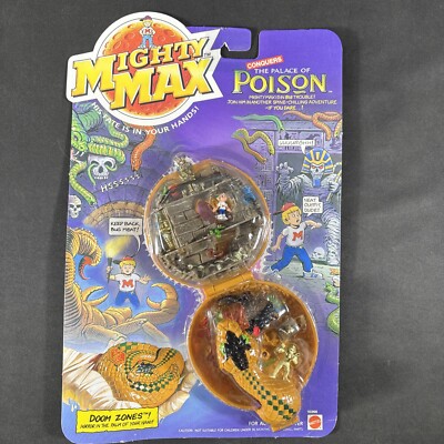 MIGHTY MAX CONQUERS THE PALACE OF POISON DOOM ZONES PLAYSET MATTEL 1992 NEW