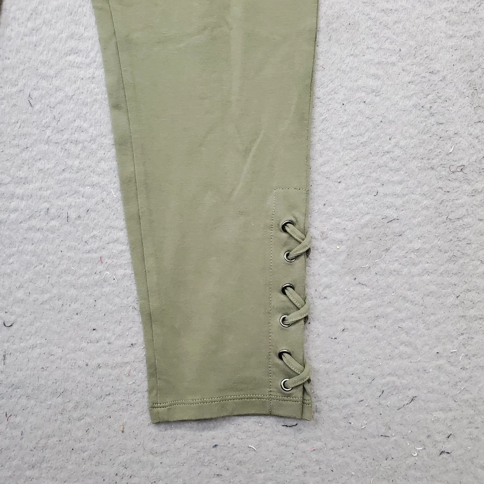 Style&co. Leggings Mujer XL Verde tiro medio cómodo cintura cruzada tobillo Foto 3 de 4