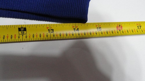 Vintage Chico's Design royalblau Strickrock Gr. 2 Hongkong Viskose/Nylon knielang - Bild 7 von 8