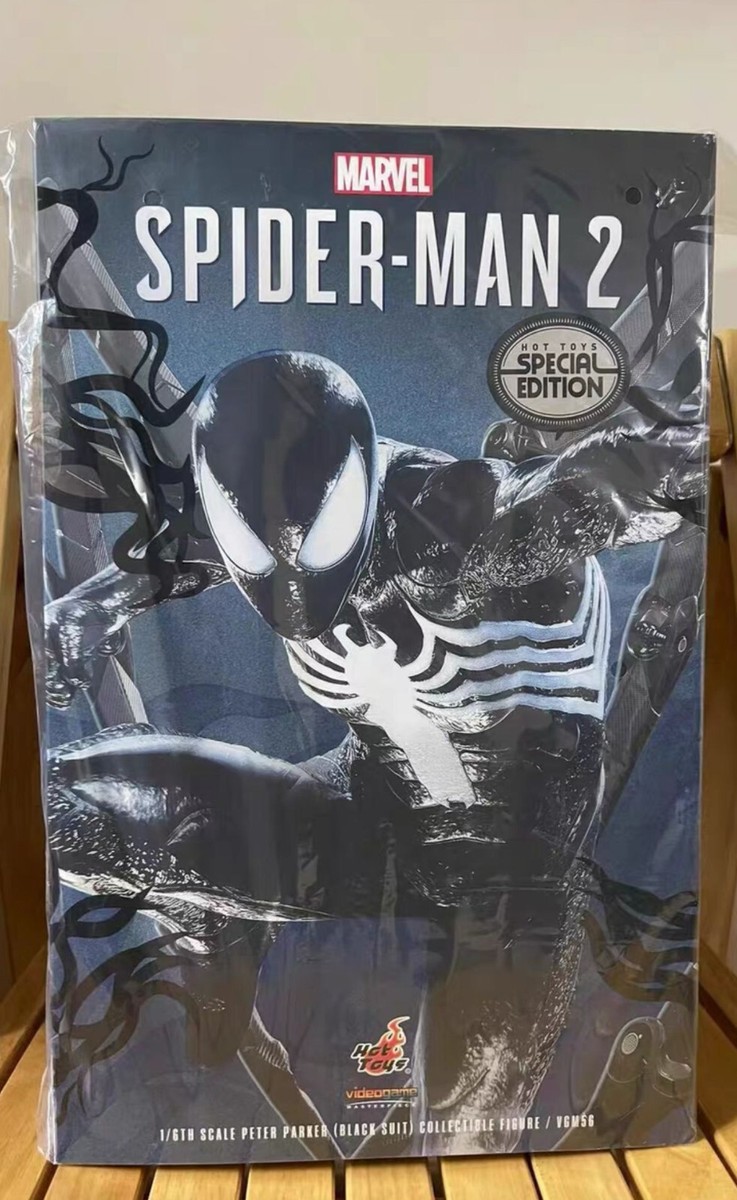 Hot Toys VGM56B SPIDER-MAN 2 1/6 PETER PARKER BLACK SUIT SPECIAL
