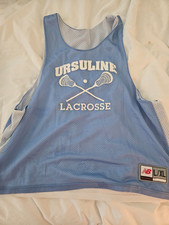 Jock New Balance Ursuline Blue White L/XL Mens Lacrosse Jersey