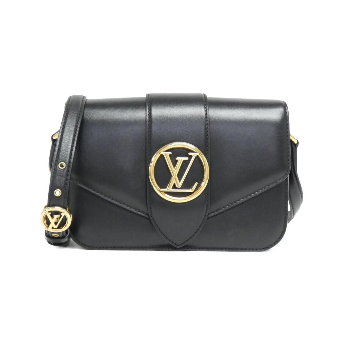 ルイ・ヴィトン LV ポン 9 レザー ショルダーバッグ Louis Vuitton LV Pont 9 Crossbody Black Leather for sale