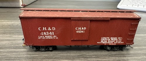 HO Scale Custom Box Car C.H. & D. #48341 Built by MMR 394 Used - Picture 2 of 6