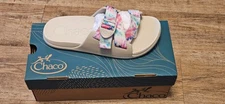 Women's Chaco CHILLOS Slide Sandal, Light Tie Dye, Beige 8