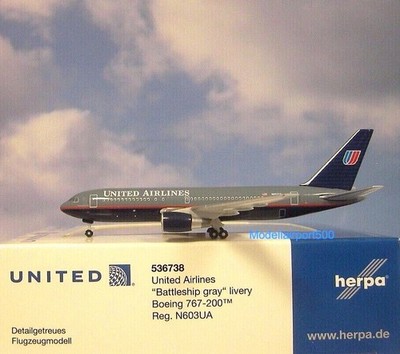 Herpa Wings 1:500  Boeing 767-200 United Airlines N603UA 536738 Modellairport500