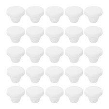 25Pcs Snug Plugs Rubber Hole Plugs Fit 8mm 0.31 Inch Hole Dia White