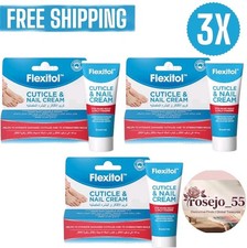 3X Flexitol Cuticle Nail Cream Conditions Smoothes Away Day,Raggen Edges 20g