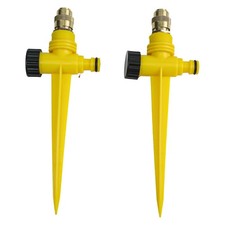 Impianto Irrigazione Giardino Copertura 360 Gradi 2pz Irrigatori Prato Metallo