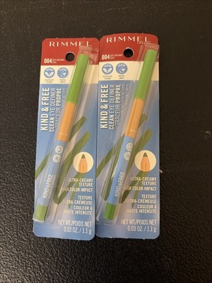 2 Pk Rimmel London KIND & FREE Clean Eye Definer 004 Soft Orchard Green Eyeliner