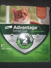 Elanco Advantage XD Spinetoram Flea Treatment for Small Cats 1 Dose = 2 Months